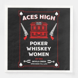 Cowboy American Frontier Saloon Serviette