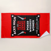 Cowboy American Frontier Saloon Strandtuch (Vorderseite)