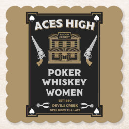 Cowboy American Frontier Saloon Untersetzer