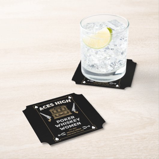 Cowboy American Frontier Saloon Untersetzer (Vor Ort)