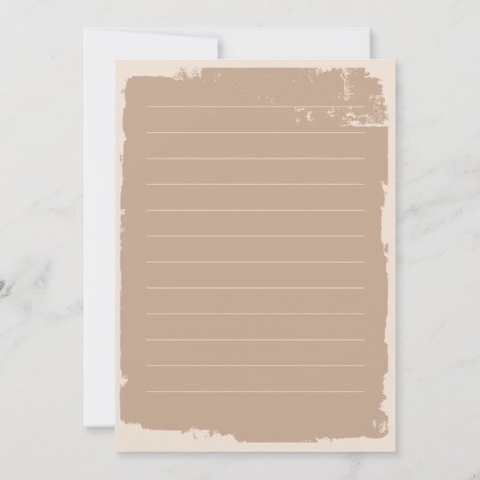 Cowboy-Ankündigung Ankündigung (Rückseite)