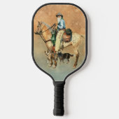 Cowboy, Appaloosa und Dogies Pickleball Paddle (Rückseite)