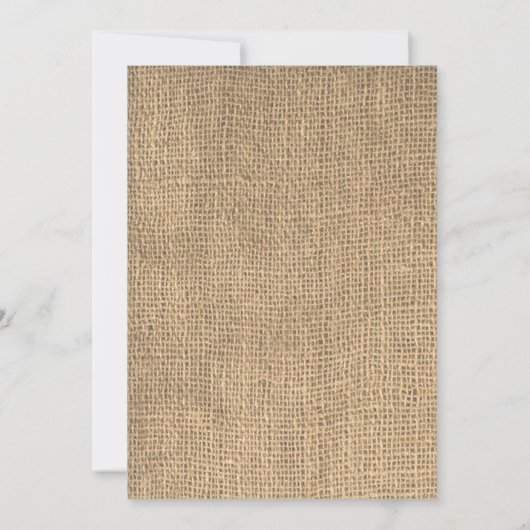 Cowboy aquamarine rote Burlap rustikale Kinderdusc Einladung (Rückseite)