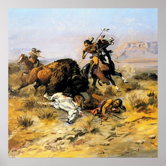 Cowboy Art by Charles Russell Poster (Vorne)