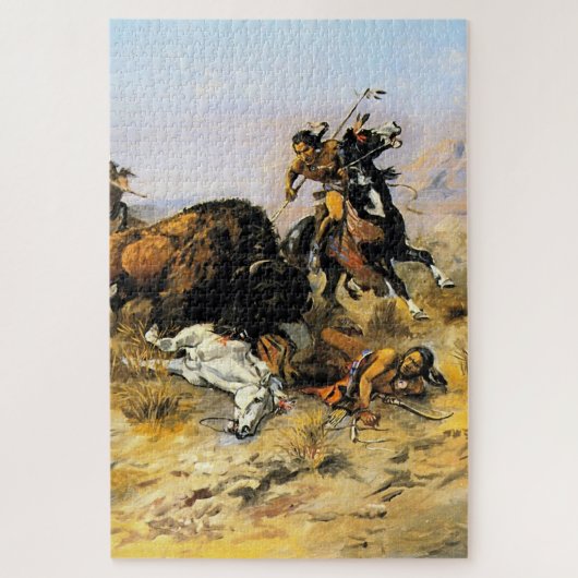 Cowboy Art by Charles Russell Puzzle (Vertikal)