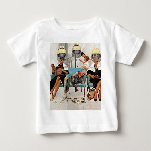 Cowboy Asleep in Beauty Salon Baby T-shirt (Vorderseite)