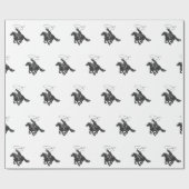 Cowboy auf einem Pferd mit Brille Geschenkpapier (Flach)