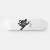 Cowboy auf einem Pferd mit Brille Skateboard (Horizontal)