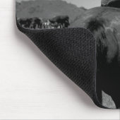 Cowboy auf einem Pferd mit zwei Marken Mousepad (Ecke)