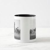 Cowboy auf einem sträubenden wilden Pferd Tasse (Zentrum)