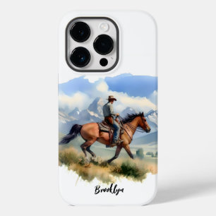 Cowboy auf Fuchsstute Case-Mate iPhone 14 Pro Hülle