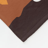 Cowboy auf Pferd bei Sonnenuntergang Personalisier Fleecedecke (Ecke)