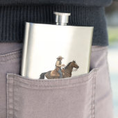 Cowboy auf Pferd Flachmann (Beispiel)