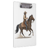 Cowboy auf Pferd Klemmbrett (Rechts)