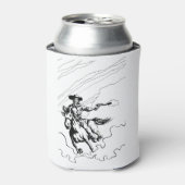 Cowboy auf Pferdeillustrierung Dosenkühler (Kanne Vorderseite)