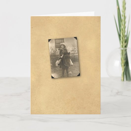 COWBOY AUF PONY 1 KARTE (Vorderseite)