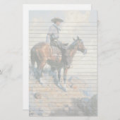Cowboy auf seinem Pferd Briefpapier (Vorne/Hinten)