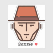 Cowboy Aufkleber (Blatt)