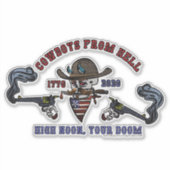 Cowboy aus der Hölle Aufkleber (Vorderseite)