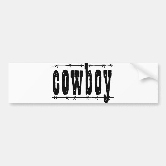 Cowboy Autoaufkleber (Vorne)