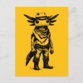 cowboy axolotl feiertagspostkarte (Vorderseite)
