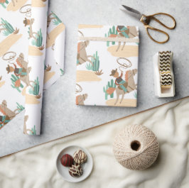 Cowboy Baby Boy Dusche Geschenkpapier