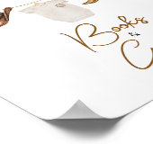 Cowboy Baby Duschbücher und Geschenke Poster (Ecke)