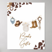 Cowboy Baby Duschbücher und Geschenke Poster (Vorne)