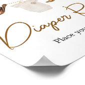 Cowboy Baby Duschdusche Windeln Raffle Poster (Ecke)