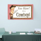 Cowboy Baby-Dusche Banner (Messeveranstaltung)