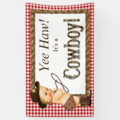 Cowboy Baby-Dusche Banner (Vertikal)