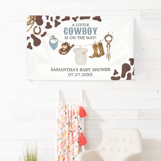Cowboy Baby-Dusche Banner (Insitu)