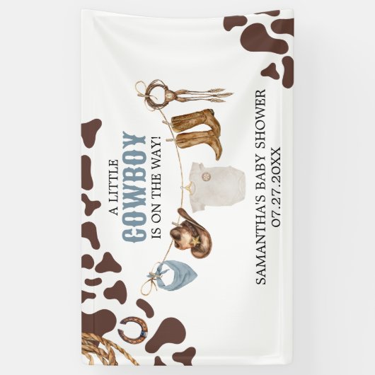 Cowboy Baby-Dusche Banner (Vertikal)