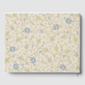 Cowboy Baby Dusche Country Western Blue Boy Gästebuch (Rückseite)