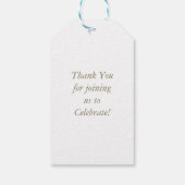 Cowboy Baby Dusche Country Western Blue Boy Geschenkanhänger (Rückseite)