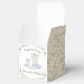 Cowboy Baby Dusche Country Western Blue Boy Geschenkschachtel (Geöffnet)