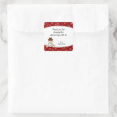 Cowboy Baby Dusche Danke, dass du für Aufkleber (Tasche)