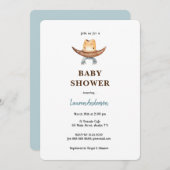 Cowboy Baby Dusche Einladung (Vorne/Hinten)