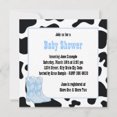 Cowboy Baby-Dusche Einladung (Rückseite)