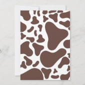 Cowboy Baby-Dusche Einladung (Rückseite)