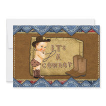 Cowboy Baby Dusche Einladung