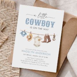 Cowboy Baby-Dusche Einladung