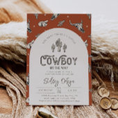 Cowboy Baby Dusche Einladung