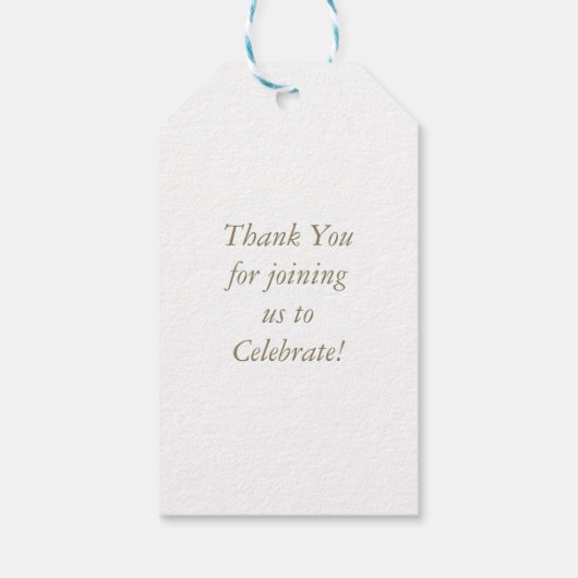 Cowboy Baby-Dusche Geschenkanhänger (Rückseite)