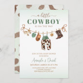 Cowboy Baby Dusche Party Einladung (Vorne/Hinten)
