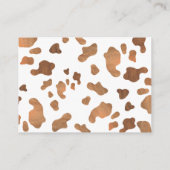 Cowboy Baby Dusche Rate wie viele Bonbons Begleitkarte (Rückseite)