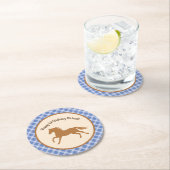 Cowboy Baby-Dusche Runder Pappuntersetzer (Vor Ort)