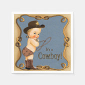 Cowboy Baby-Dusche Serviette (Vorderseite)