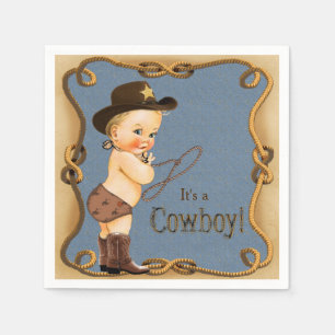 Cowboy Baby-Dusche Serviette