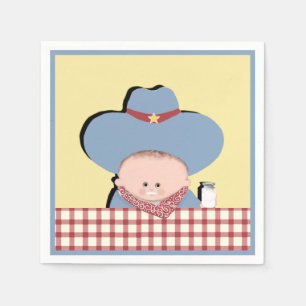 Cowboy Baby-Dusche Serviette